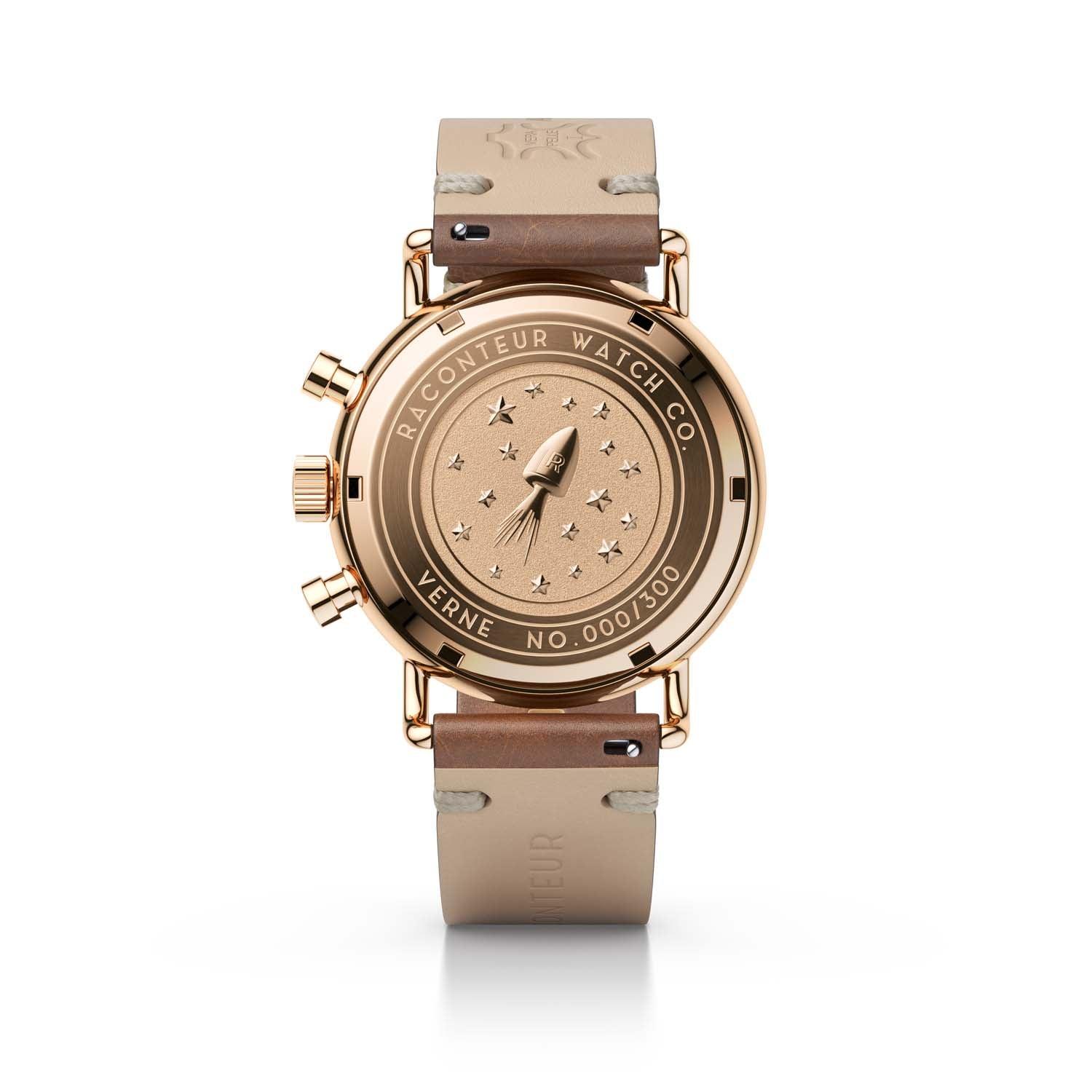 Verne Bi-Compax - Rosé Gold & Grey - Raconteur Watches