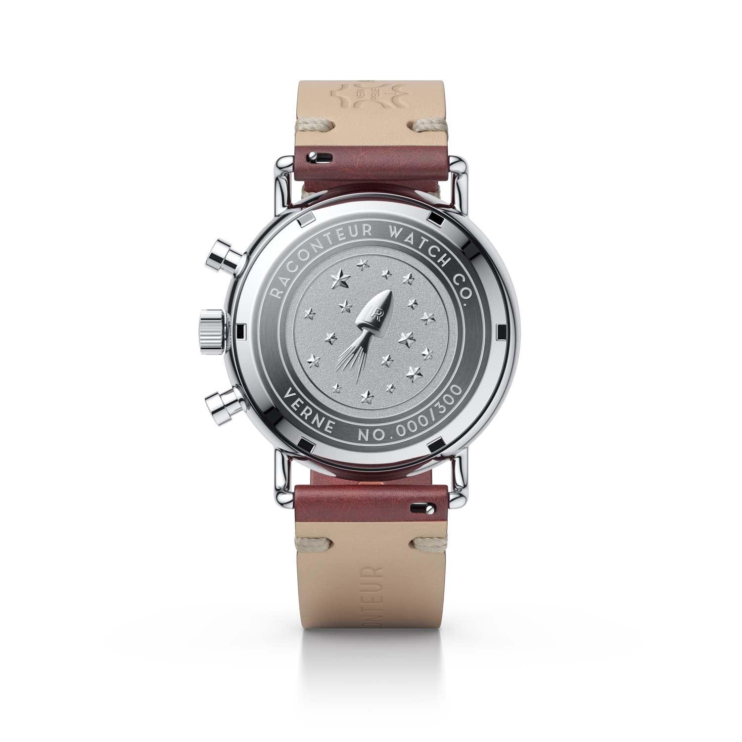 Verne Bi-Compax - Silver & Black - Raconteur Watches