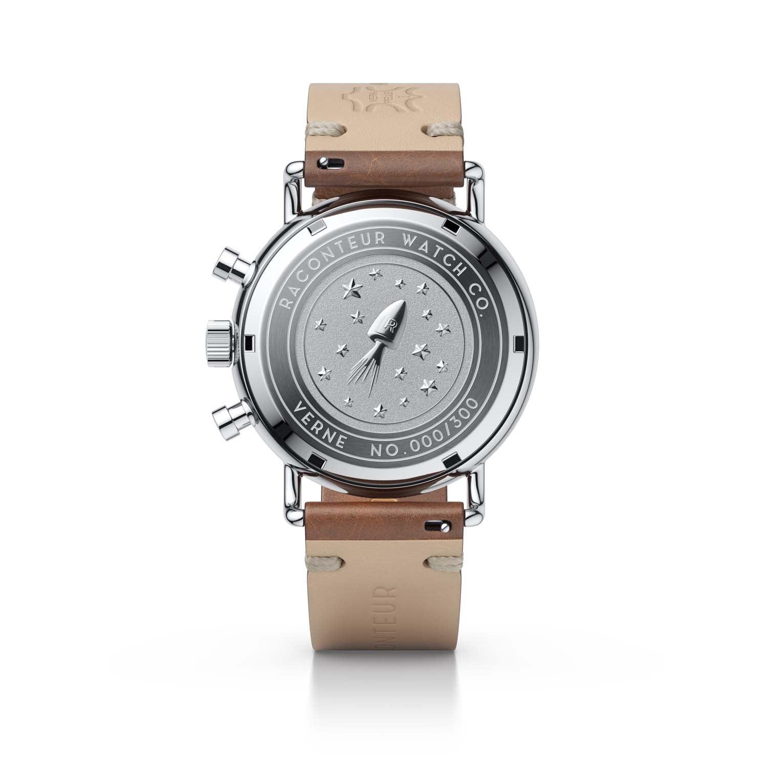 Verne Bi-Compax - Silver & Black - Raconteur Watches