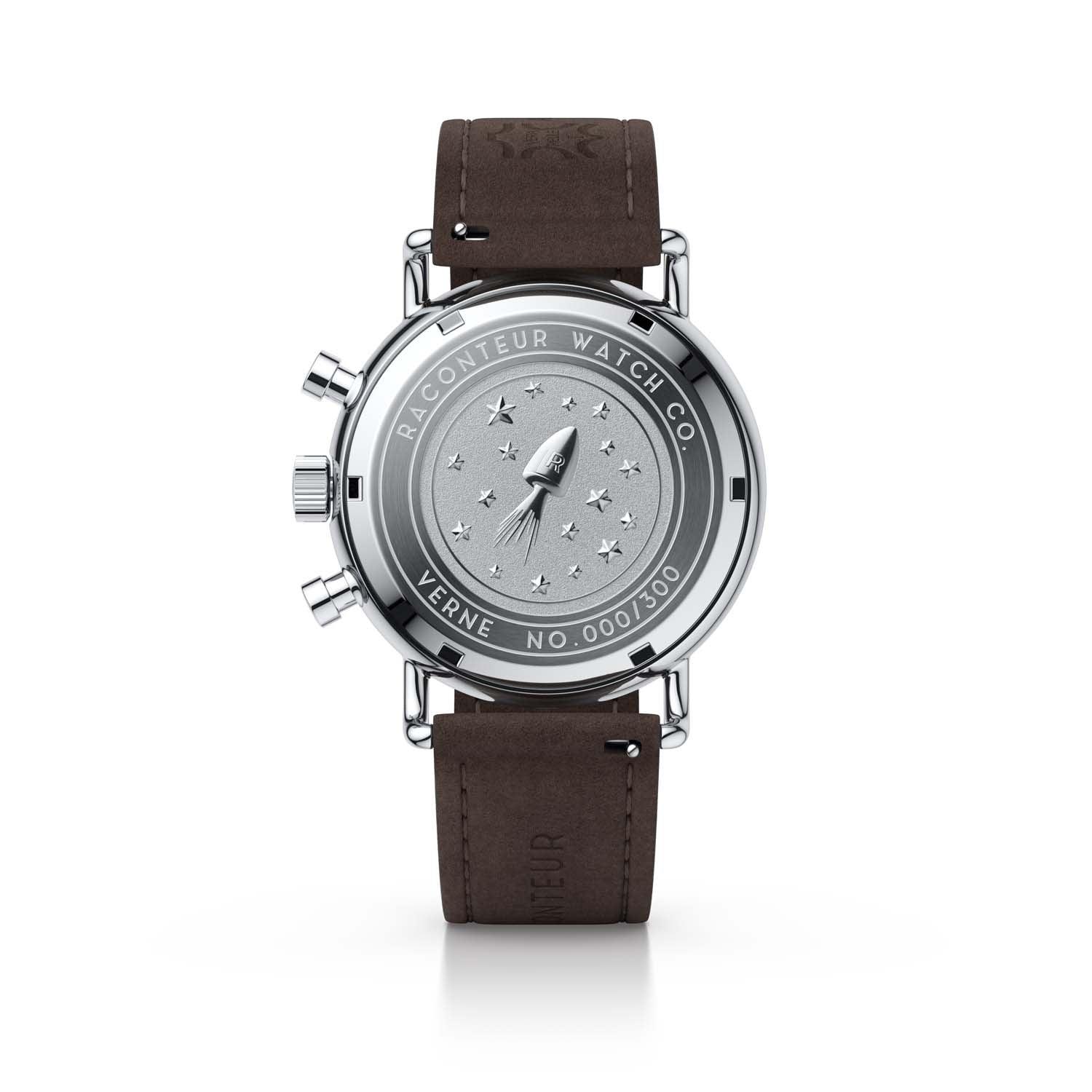 Verne Bi-Compax - Silver & Black - Raconteur Watches