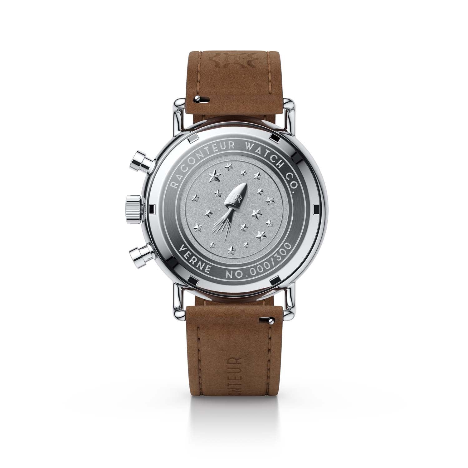 Verne Bi-Compax - Silver & Black - Raconteur Watches