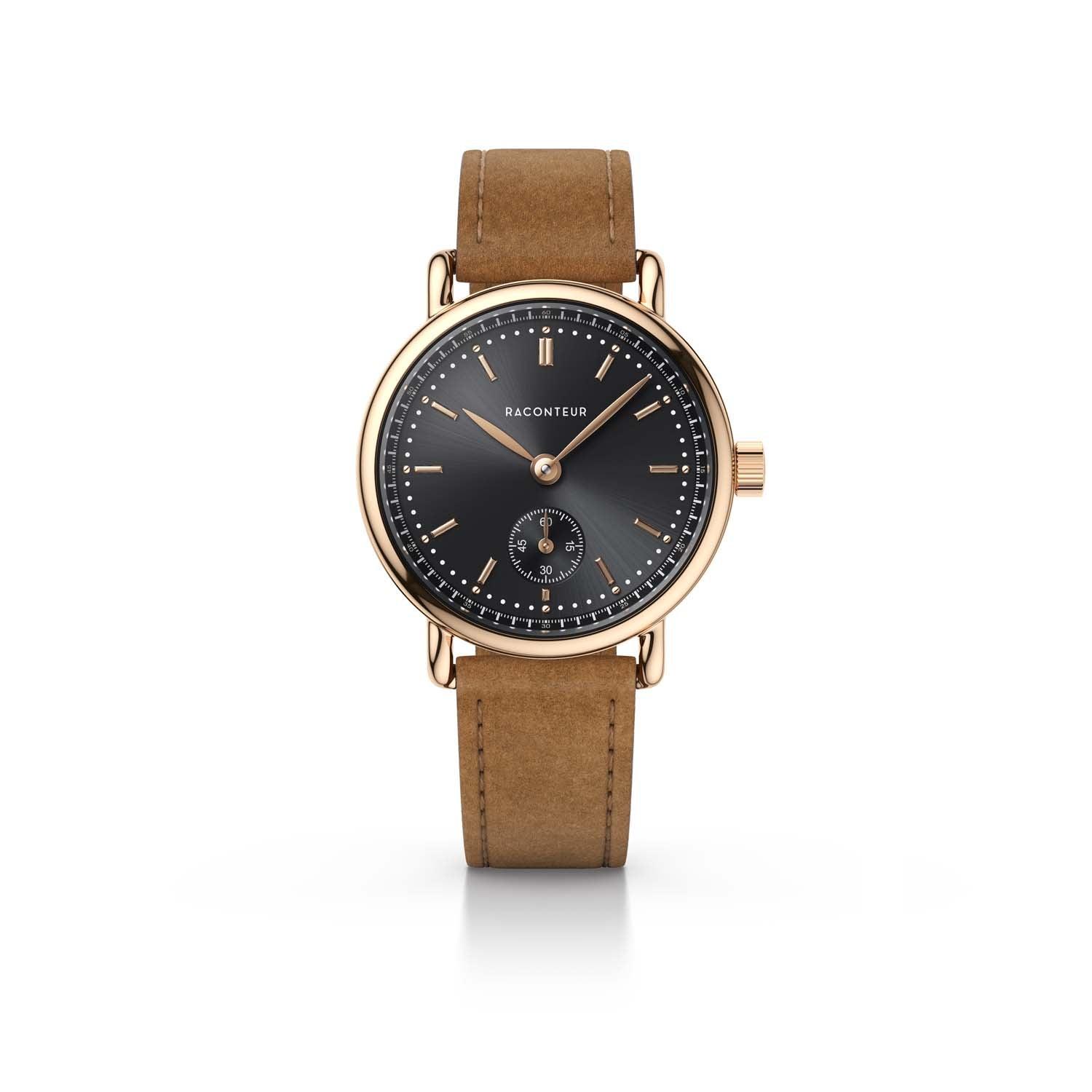Earhart – Rosé Gold & Grey - Raconteur Watches