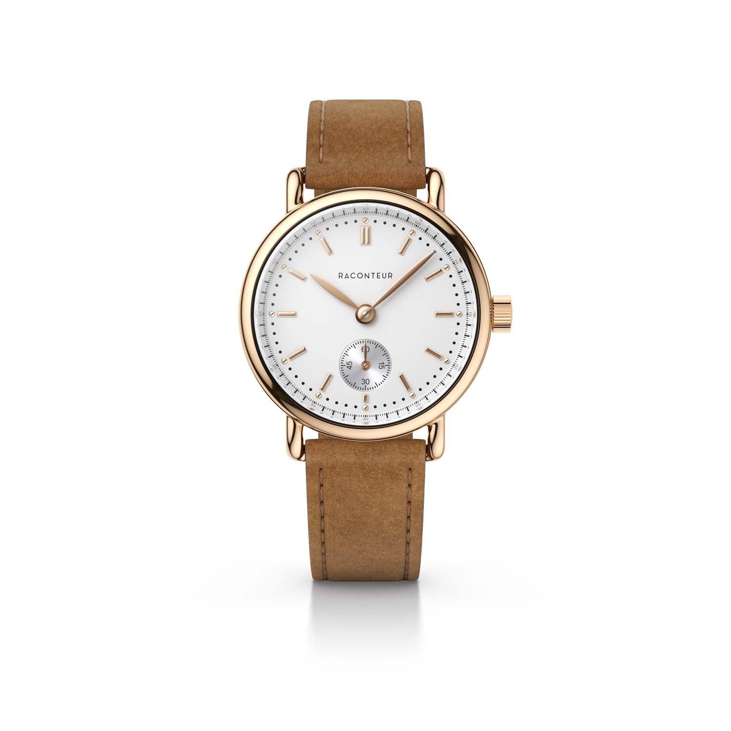 Earhart – Rosé Gold & White - Raconteur Watches
