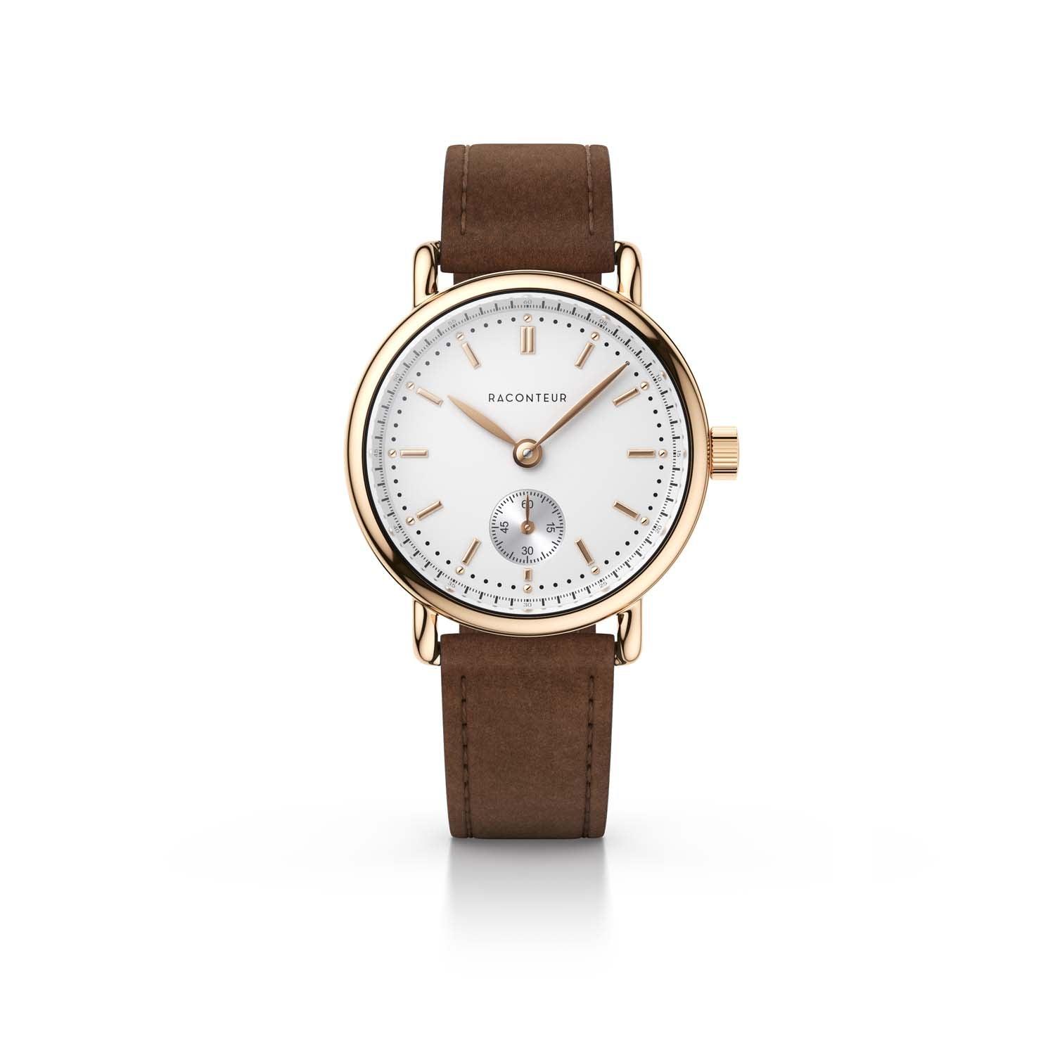 Earhart – Rosé Gold & White - Raconteur Watches