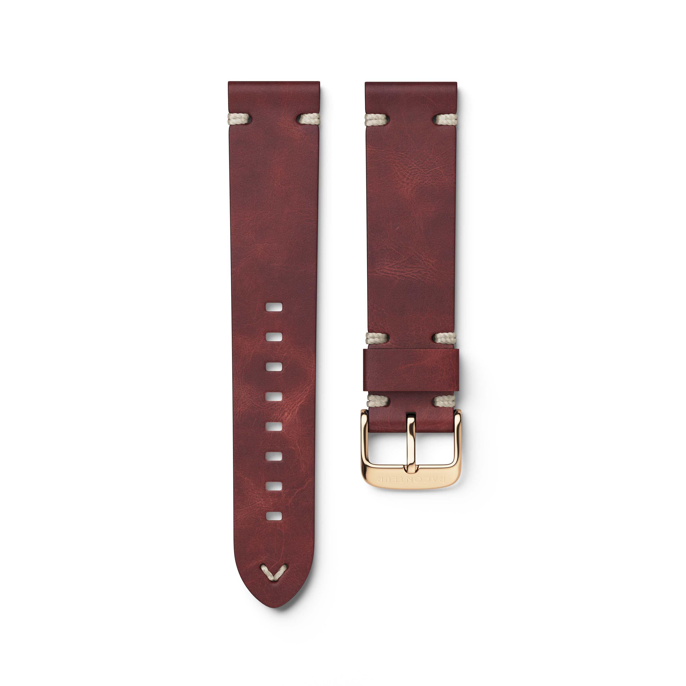 Bordeaux Leather Strap - Raconteur Watches