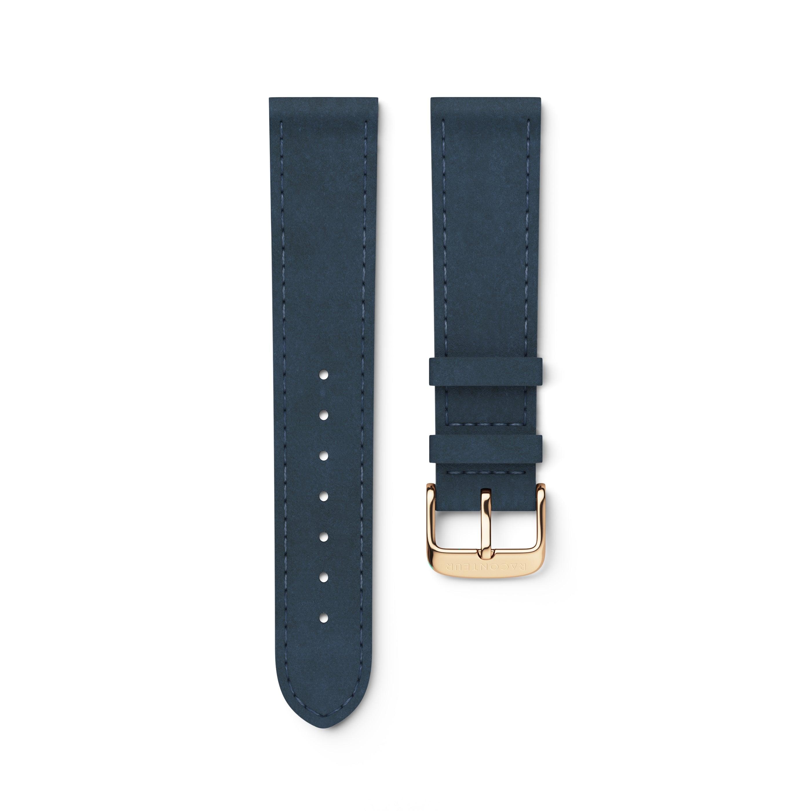 Navy Suede Strap - Raconteur Watches