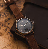 Earhart – Rosé Gold & Grey - Raconteur Watches