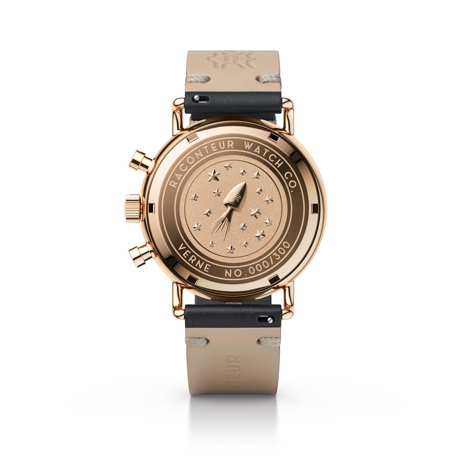 Verne Bi-Compax - Rosé Gold & Grey - Raconteur Watches