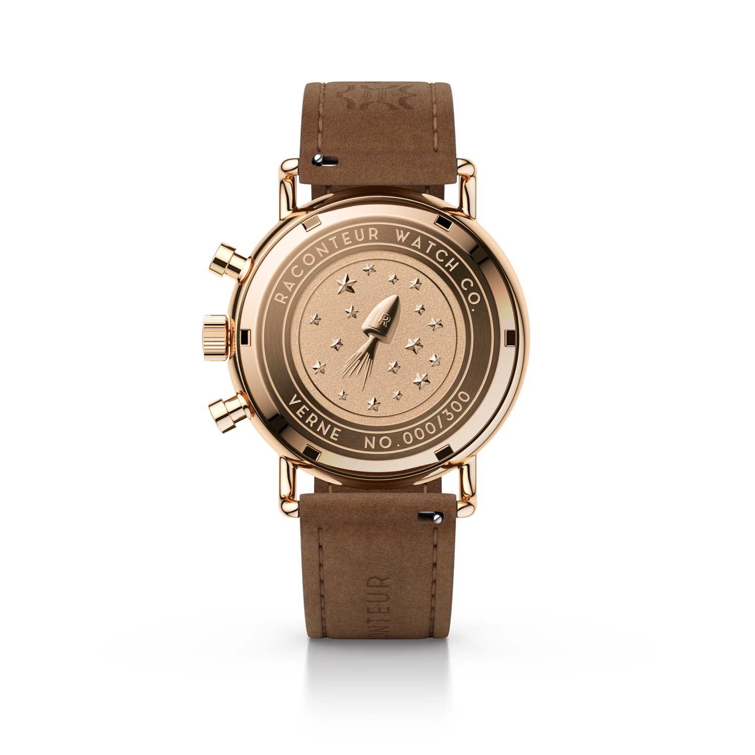 Verne Bi-Compax - Rosé Gold & Grey - Raconteur Watches