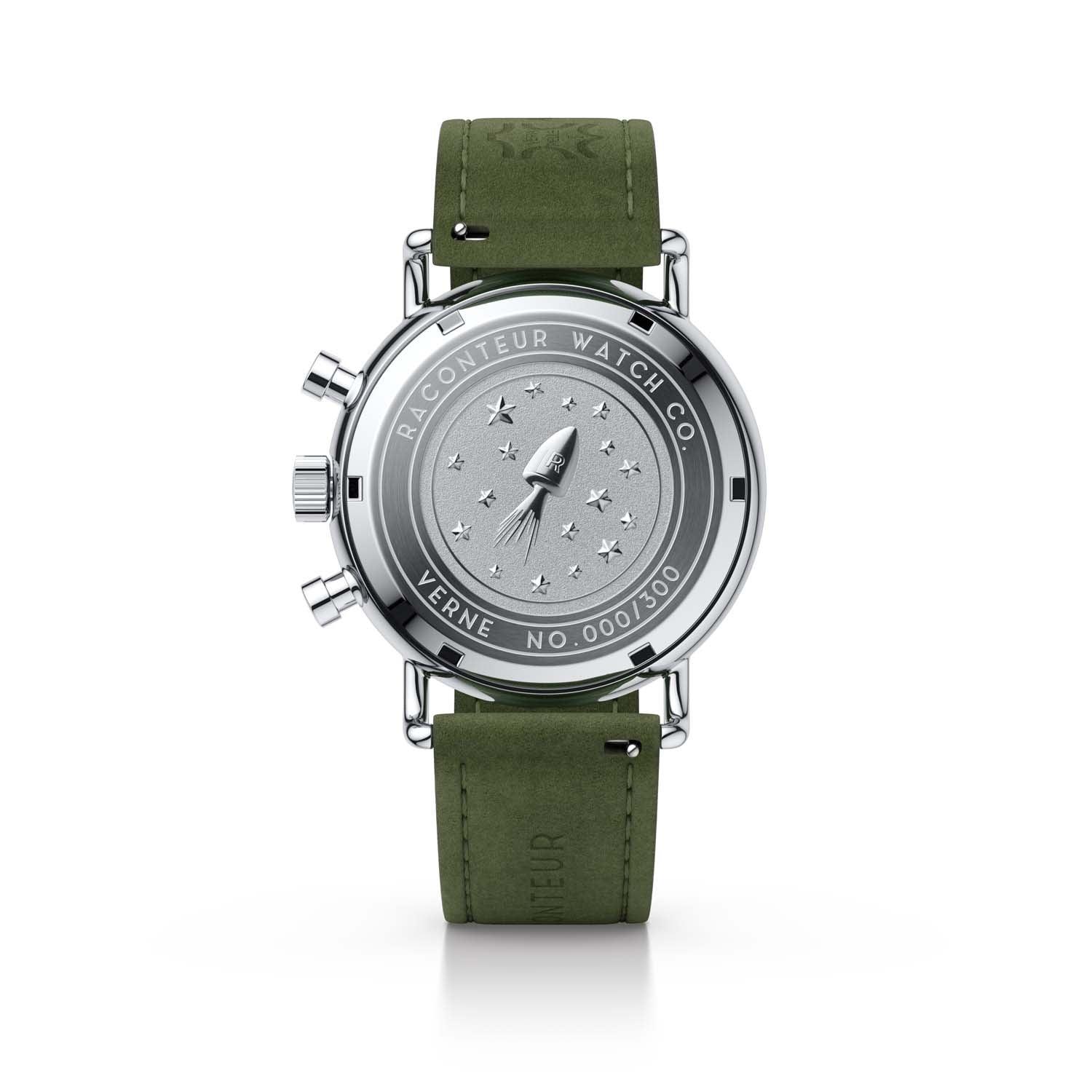Verne Bi-Compax - Silver & White - Raconteur Watches