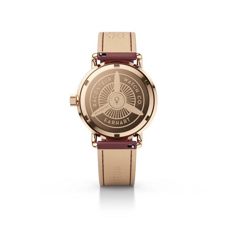 Earhart – Rosé Gold & White - Raconteur Watches