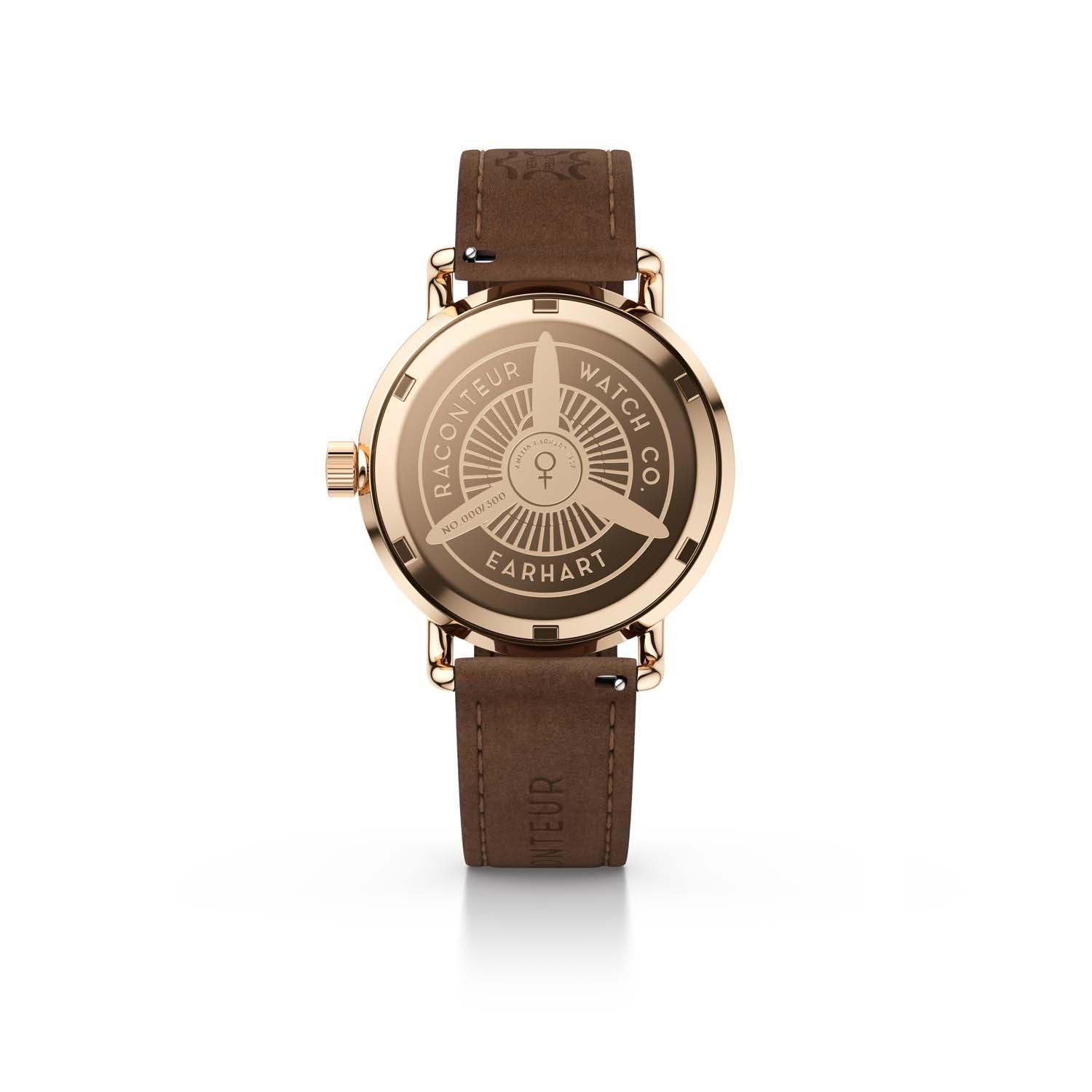 Earhart – Rosé Gold & White - Raconteur Watches