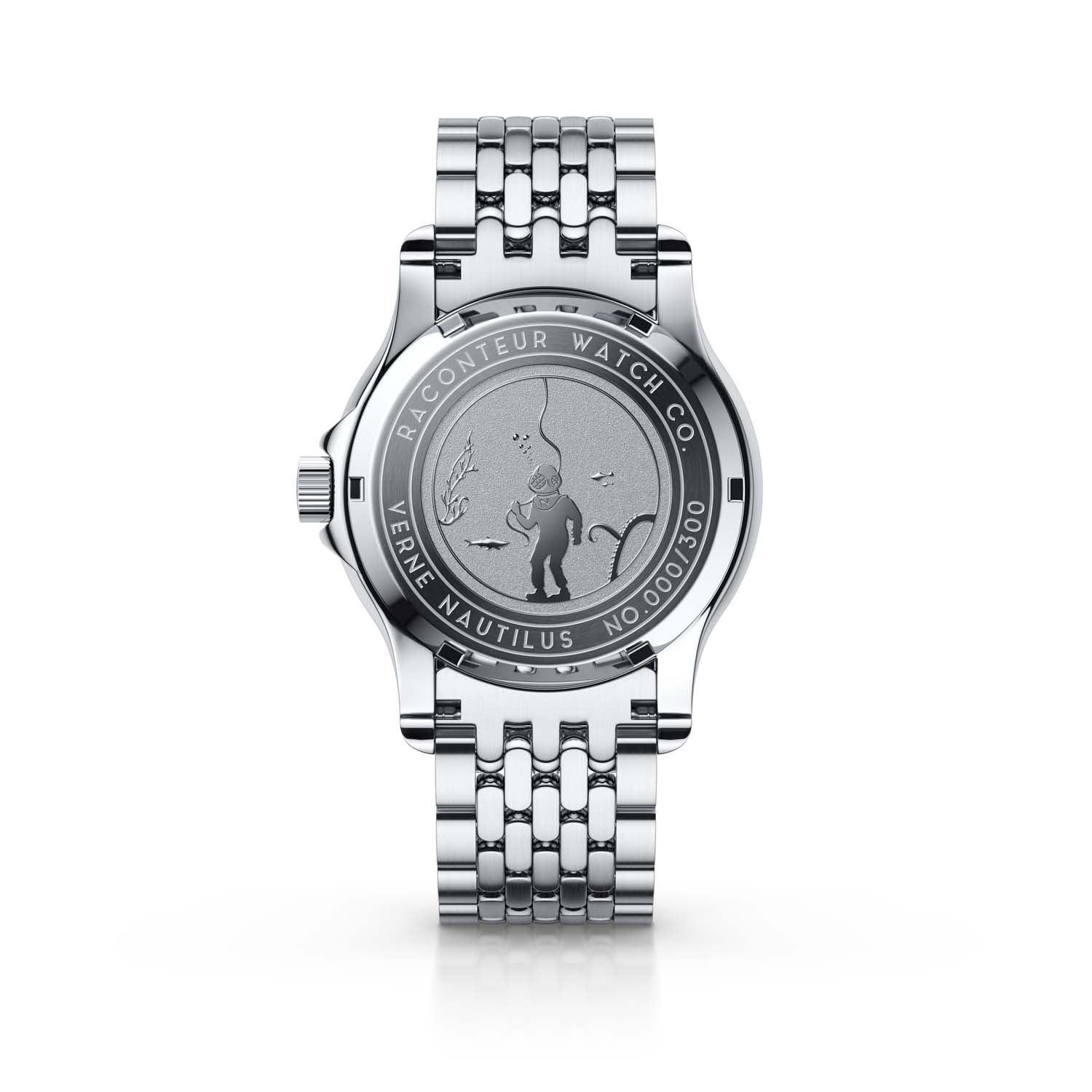 Verne Nautilus – Silver & Red - Raconteur Watches