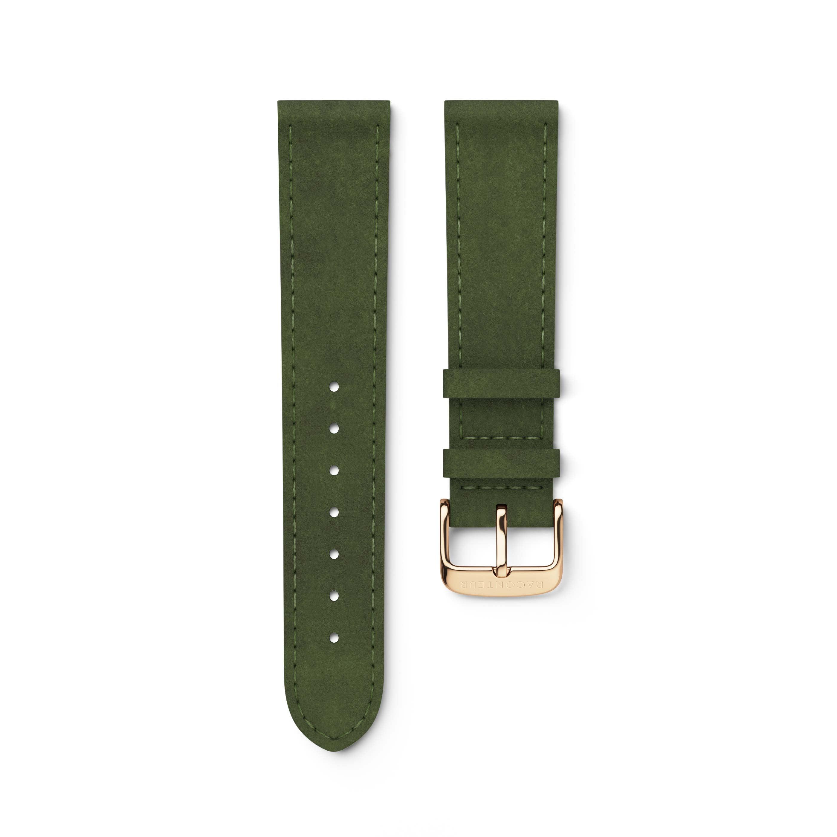 Emerald Suede Strap - Raconteur Watches